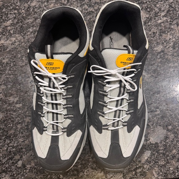 Skechers Other - Skechers Sport Athletic Walking Sneakers Comfort Black‎ Gray Yellow Men's 14EW